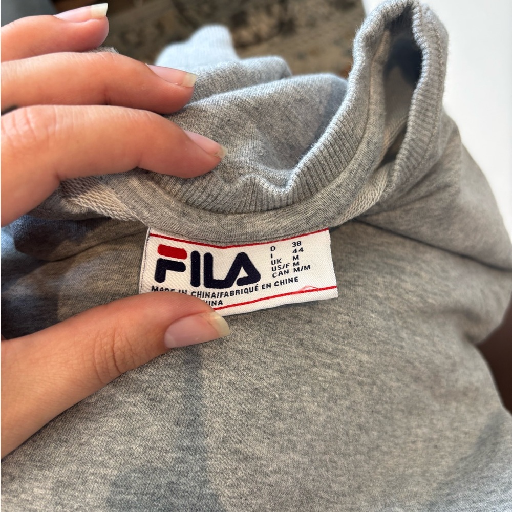 Fila French Terry Gray Sweatshirt - Medium - Picture 2 of 3